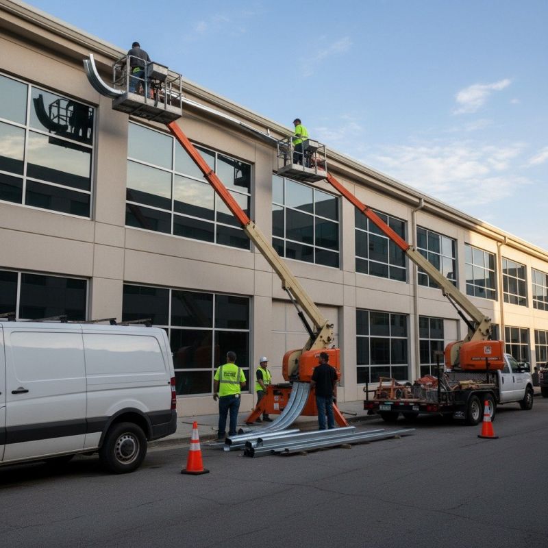 Continuous Gutters Installation